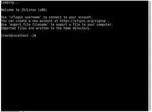 Emulateur JS Linux
